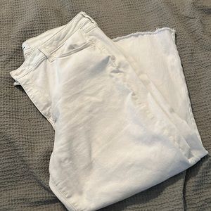 Wide leg cropped pants